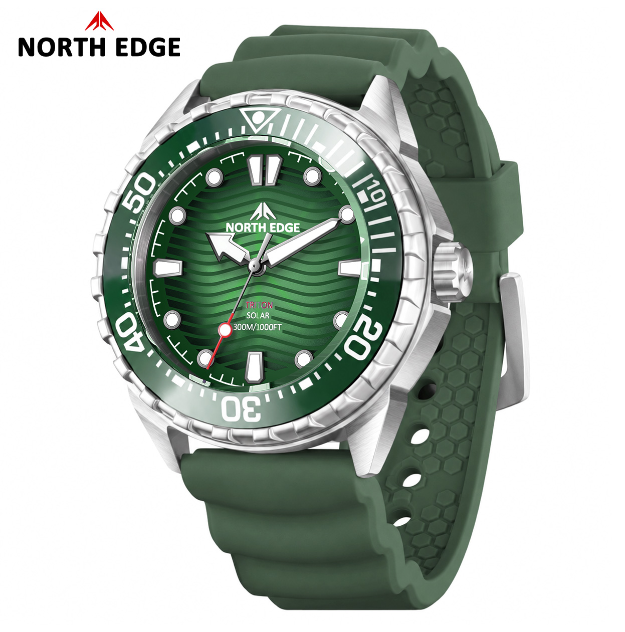 Solar Powered Watch - NORTH EDGE 2026 New TRITON Solar