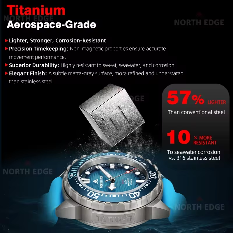 NORTH EDGE NEW Design ABYSS So - đánh giá và giá Solar Powered Watch