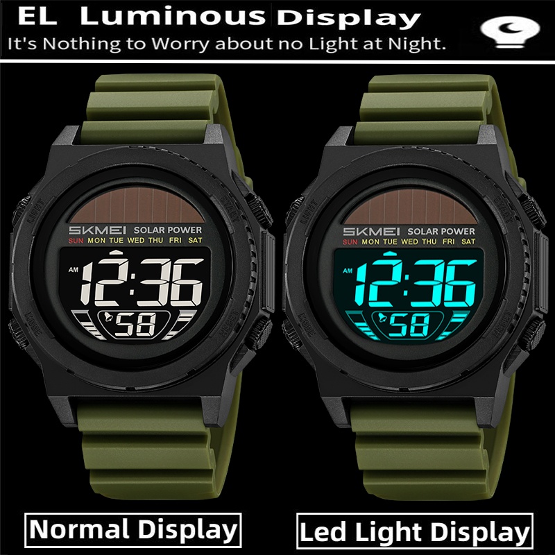 Skmei Solar Energy Digital Wat - đánh giá và giá Solar Powered Watch