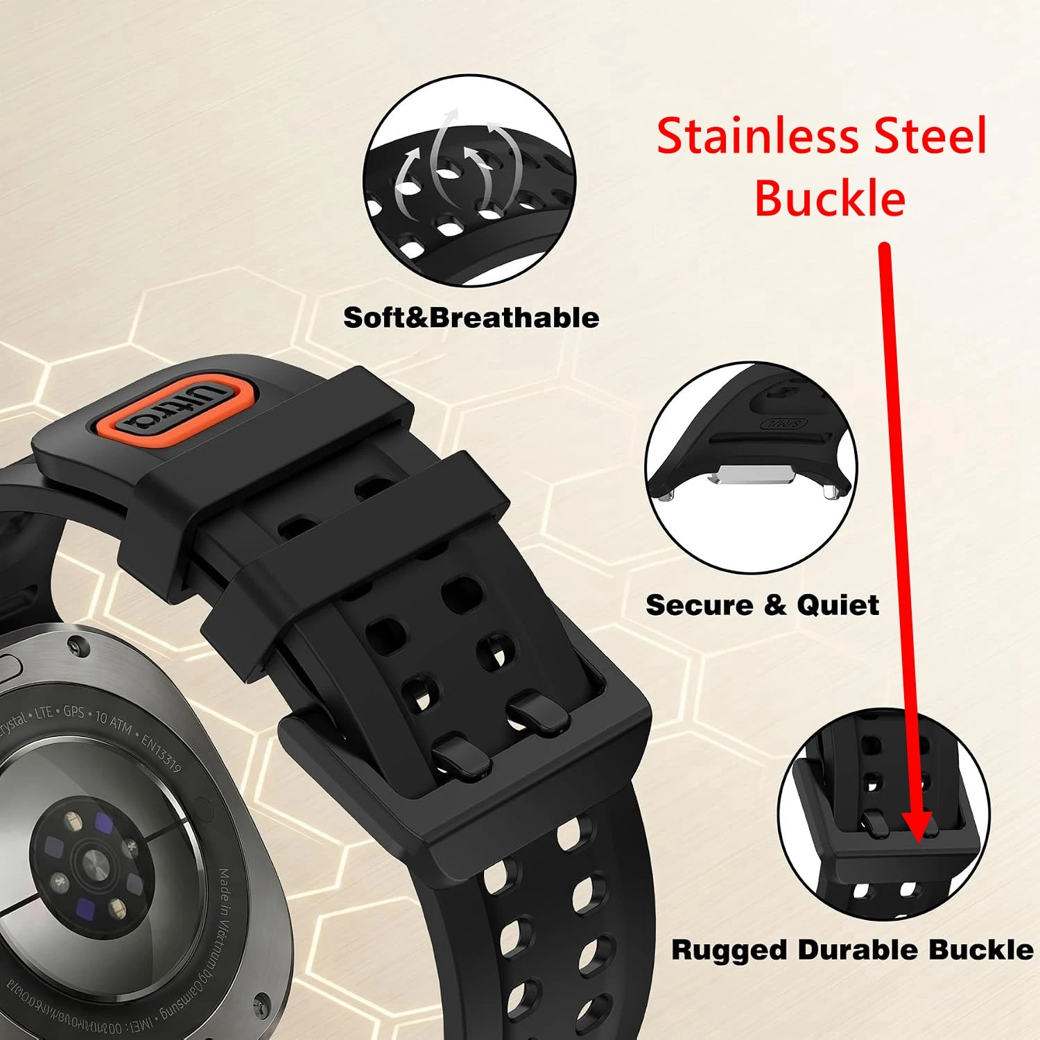 Marine Silicone Band For Samsu - đánh giá và giá Tide Watch Surf