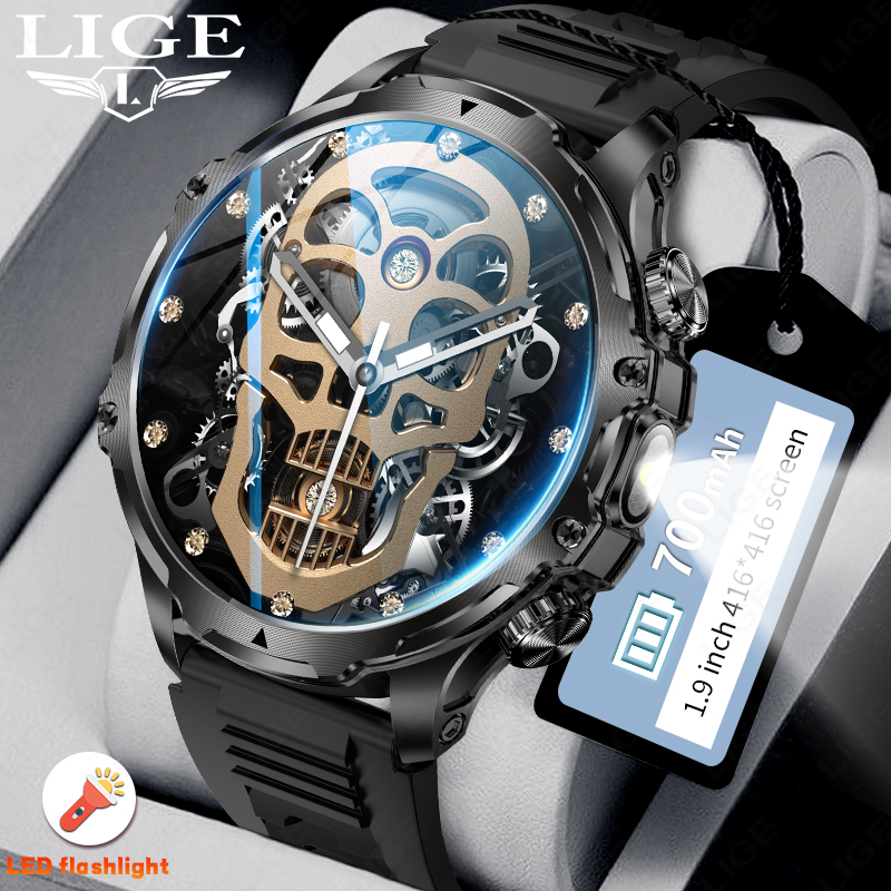 LIGE 700mah Large Battery Flas - đánh giá và giá Smartwatch Latest Watches For Men