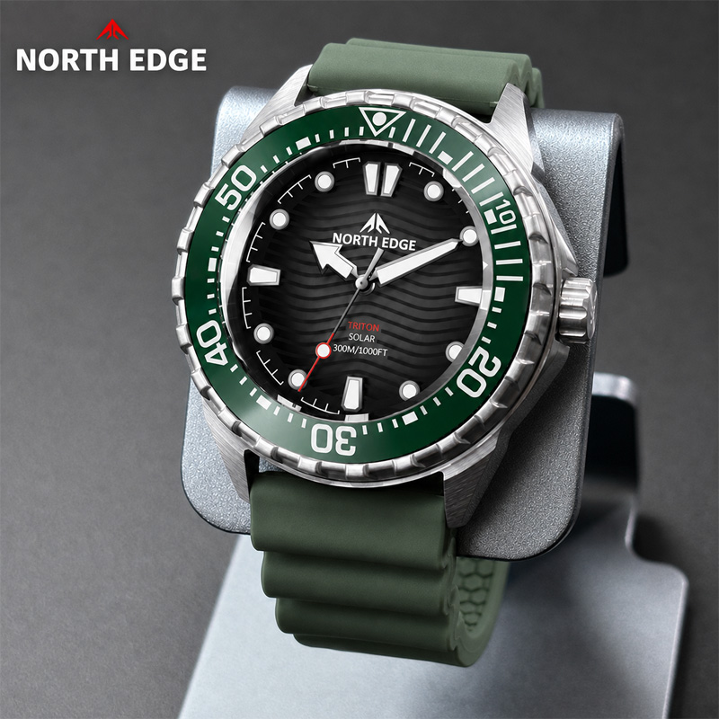 NORTH EDGE TRITON Solar Dive W - đánh giá và giá Solar Powered Watch