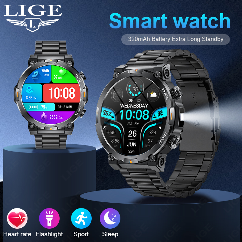 LIGE Outdoor Sports Smart Watc - đánh giá và giá Smartwatch Latest Watches For Men
