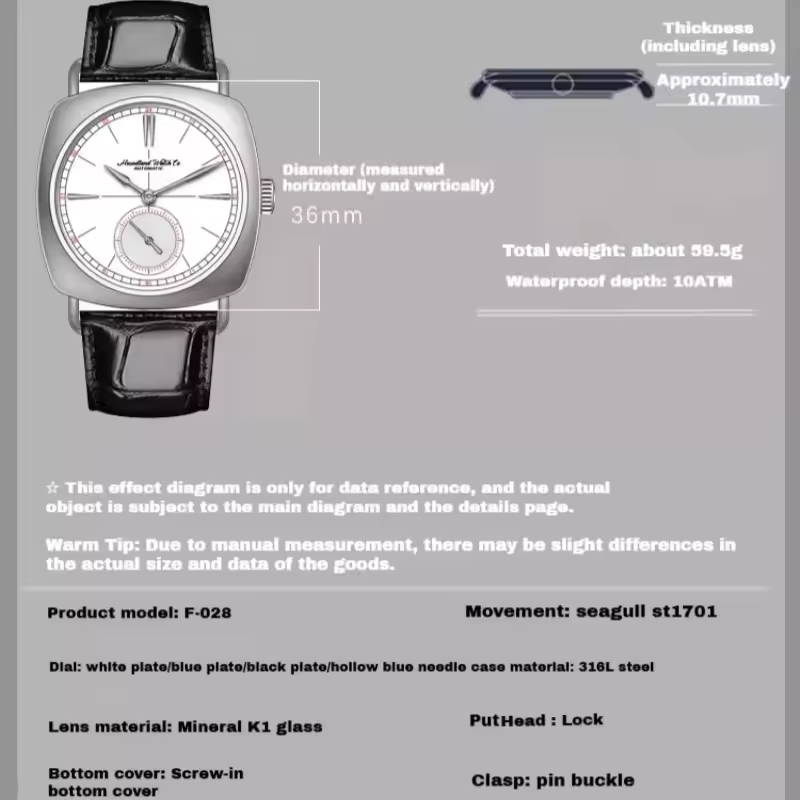 Hruodland 2025 Men's Mechanica - đánh giá và giá Tide Watch Surf