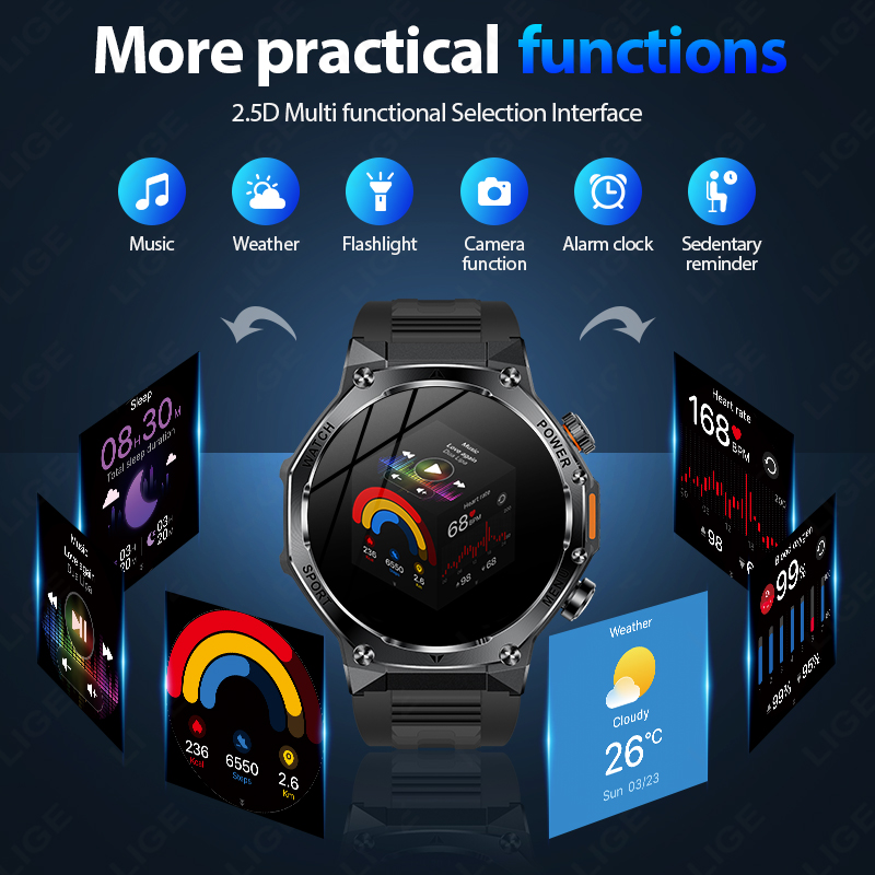 LIGE New Men 800mAh Ultra Long - đánh giá và giá Smartwatch Latest Watches For Men