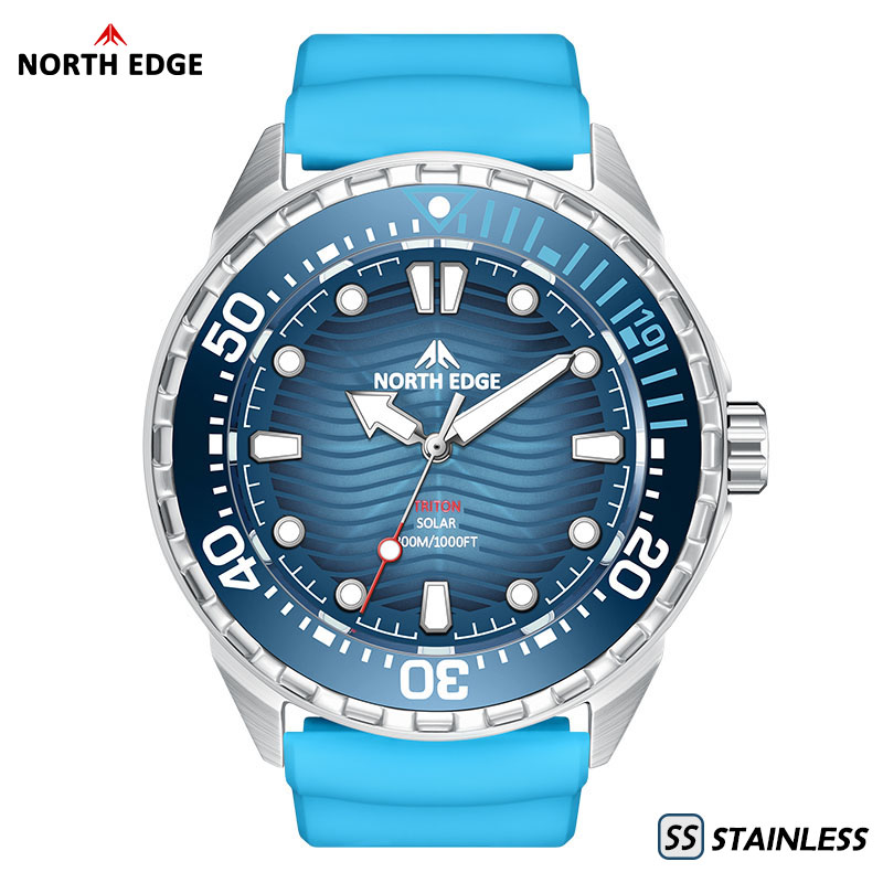 NORTH EDGE TRITON-TI Titanium  - đánh giá và giá Solar Powered Watch