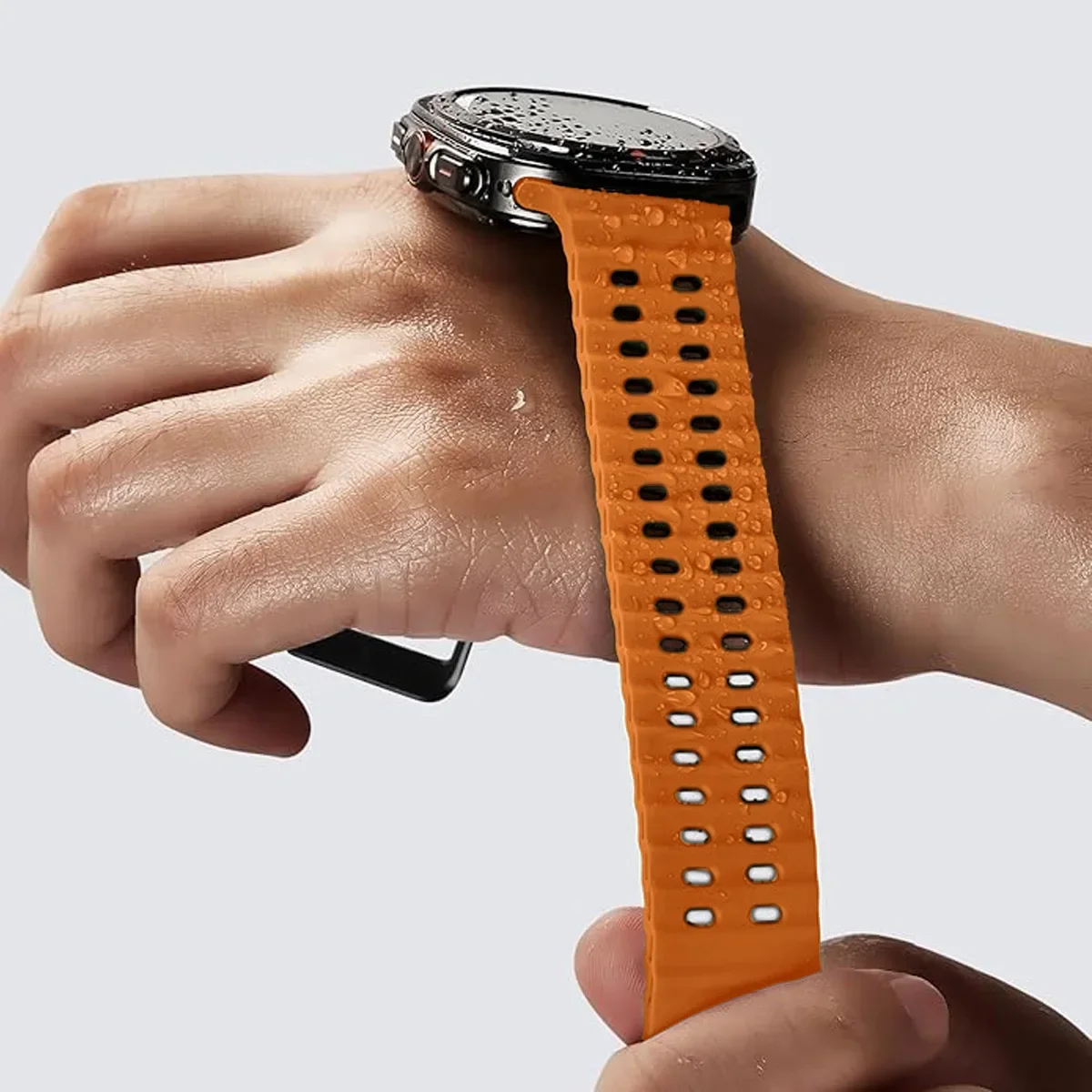 Two-Tone Silicone Band For Sam - đánh giá và giá Tide Watch Surf