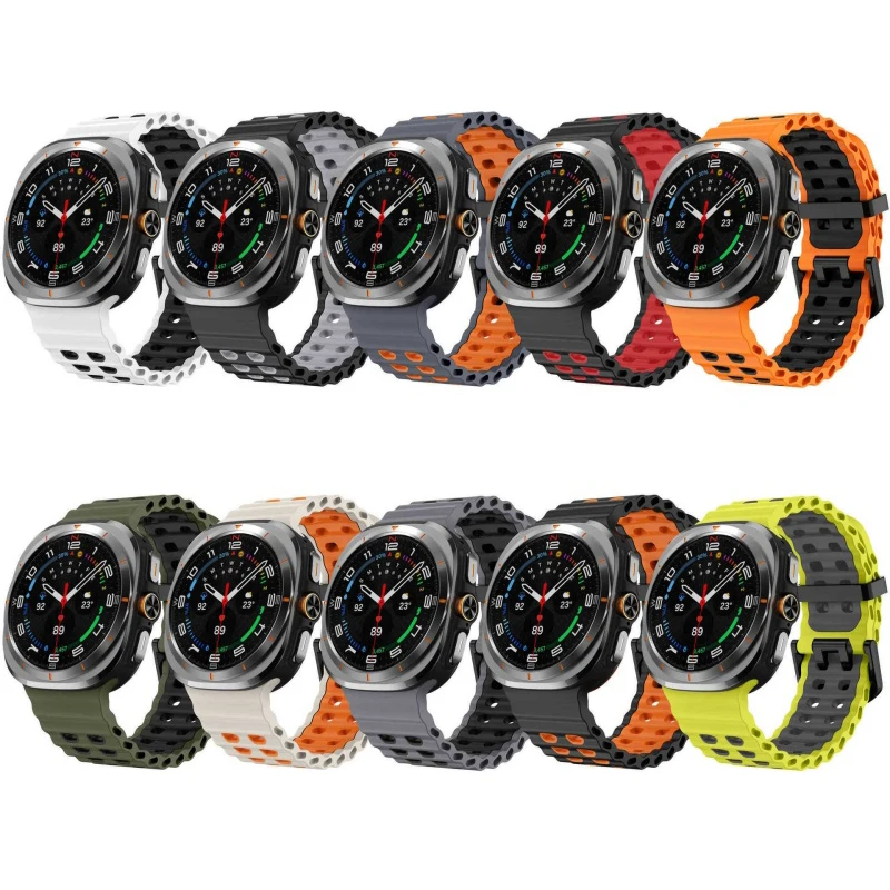 Two-Tone Silicone Band For Sam - đánh giá và giá Tide Watch Surf