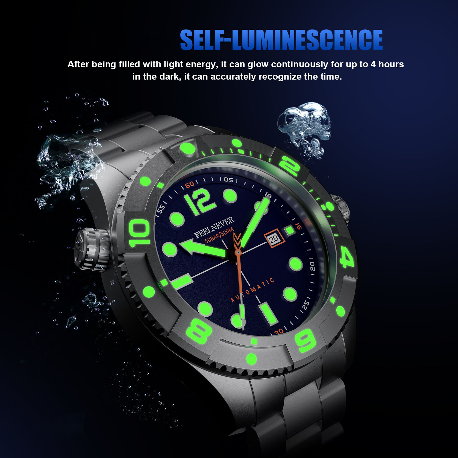 FeelNever Profession Dive Spor - đánh giá và giá Tide Watch Surf