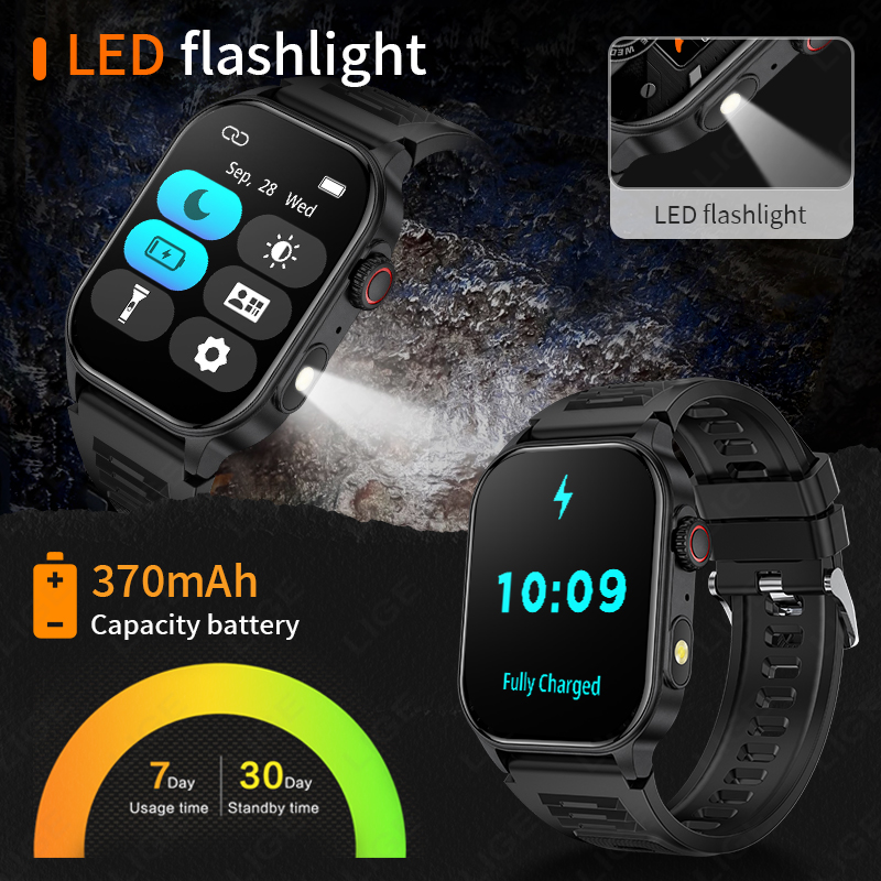 LIGE Smart Watch for Men 3ATM  - đánh giá và giá Smartwatch Latest Watches For Men
